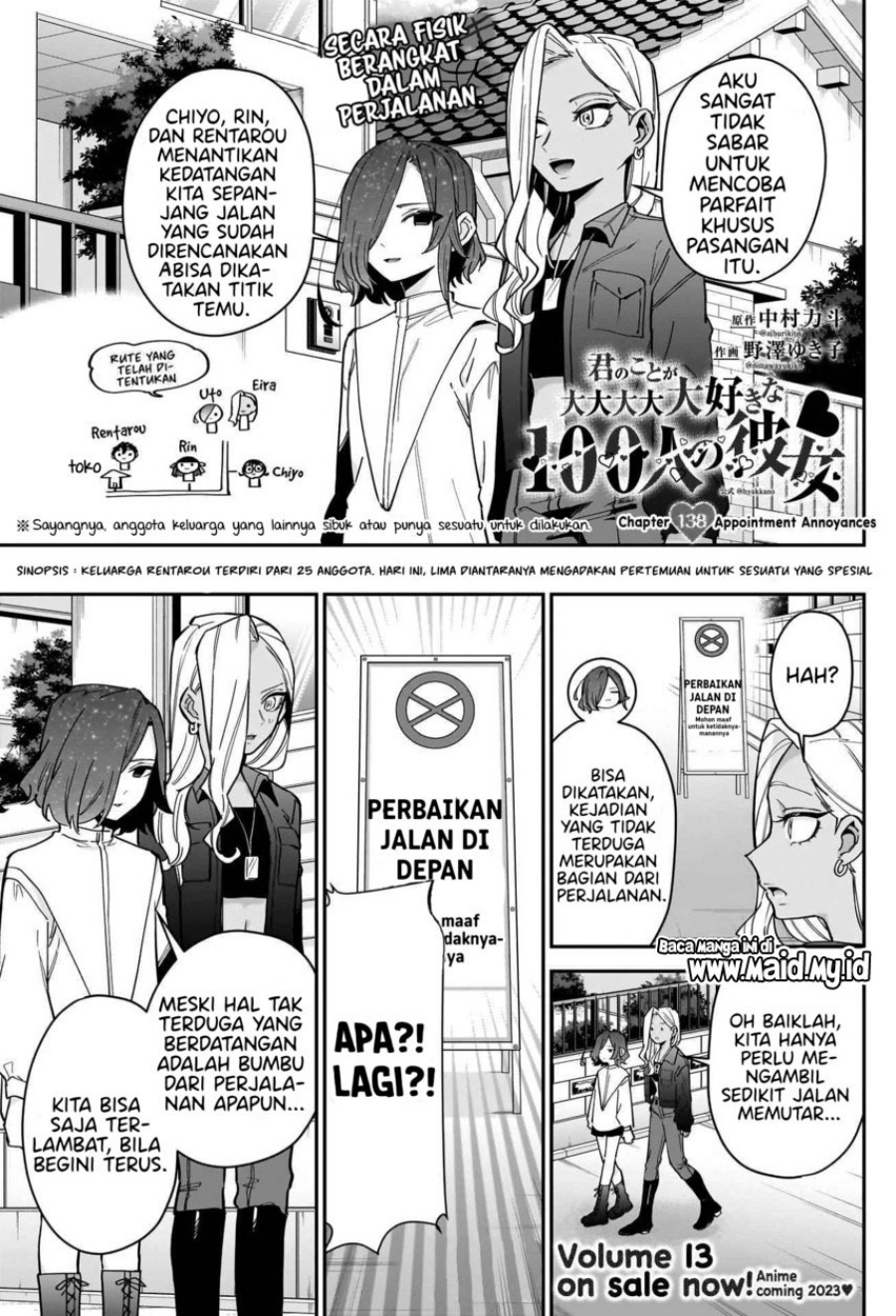 Kimi no Koto ga Dai Dai Dai Dai Daisuki na 100-ri no Kanojo Chapter 138 Gambar 3